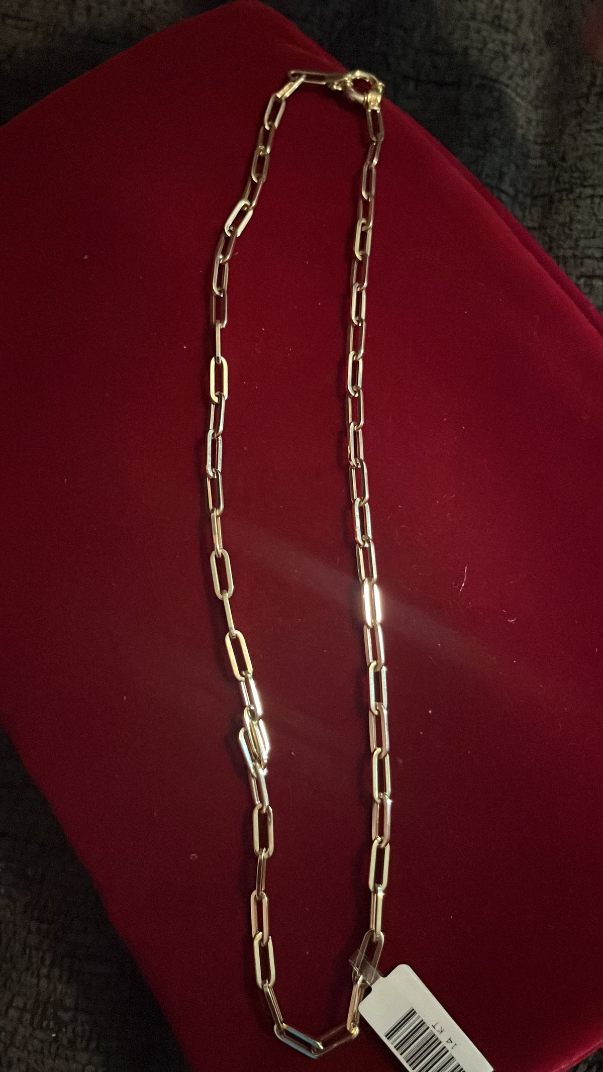 Cadena 14 k italiano talla 20